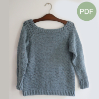 Ijsvogel Trui S-XXL PDF Patroon